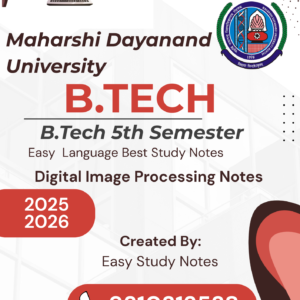 B.tech 5th semester notes