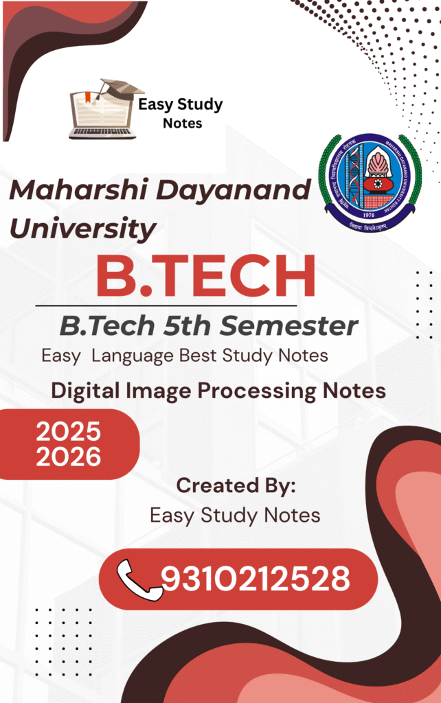 Digital Image Processing (DIP) Notes for B.Tech 5th Sem PDF – 250 ...