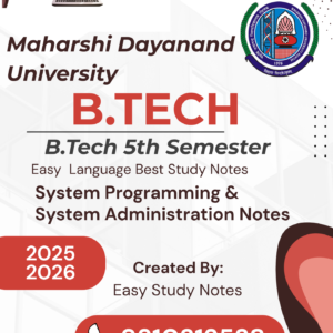 b.tech 5th semester notes