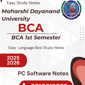 bca 1st semester notes