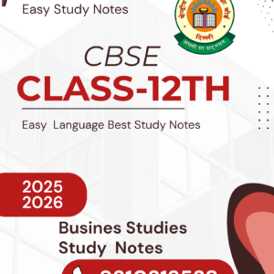 CBSE Class-12th Business Studies PDF