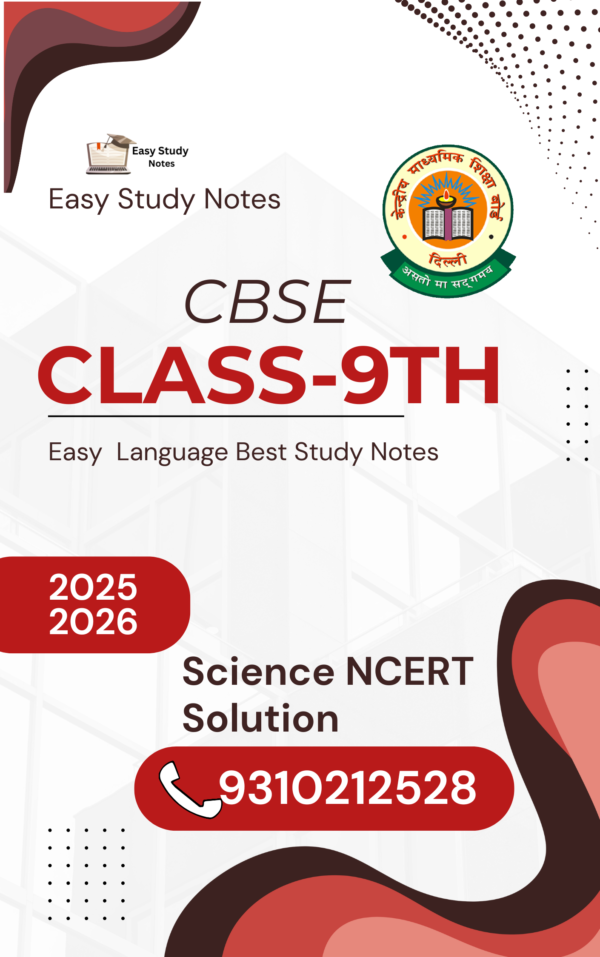 CBSE Class 9th Science NCERT Solution PDF