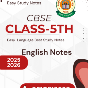 CBSE Class 5th English Notes PDF