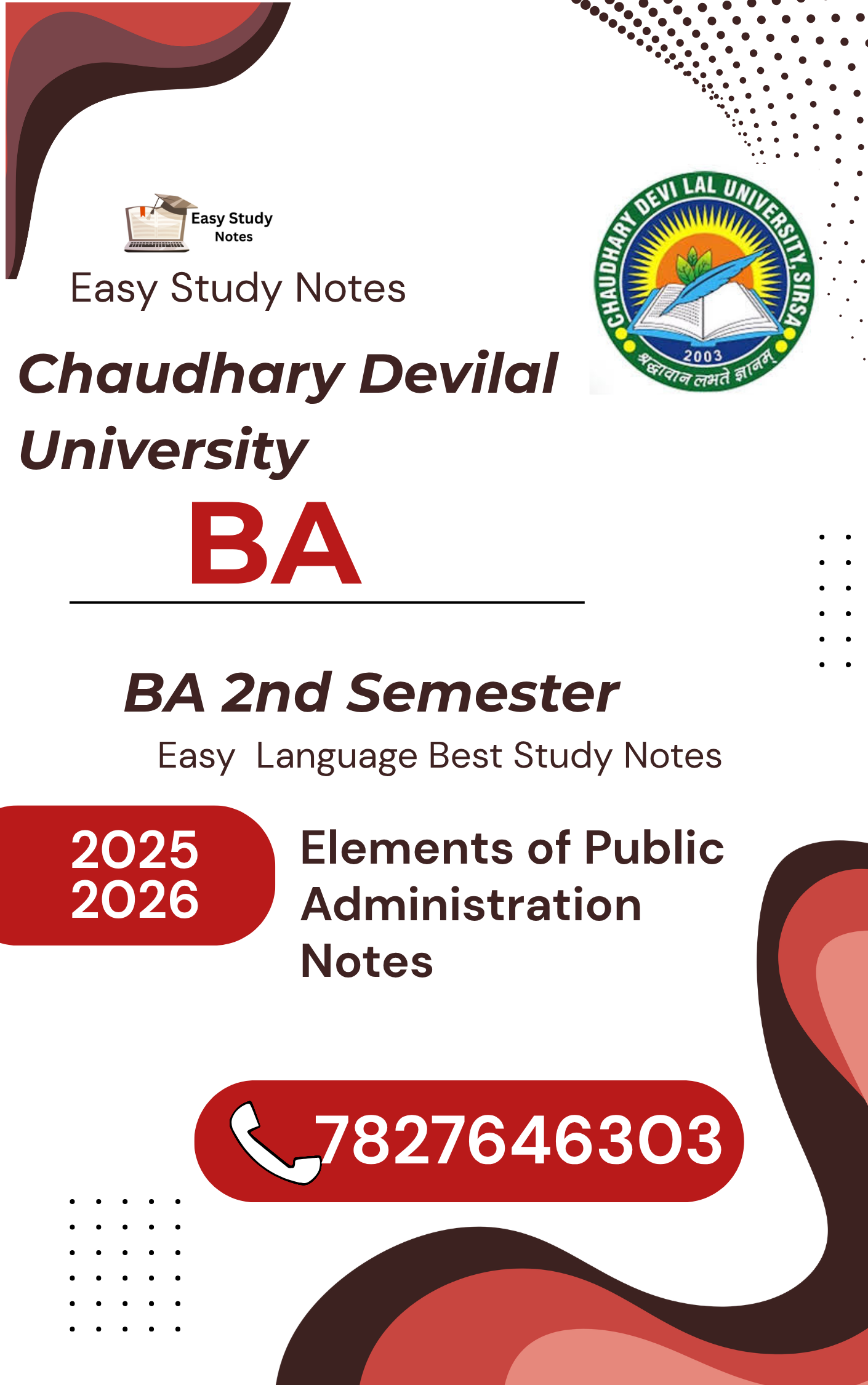 ba 2nd semester public administration notes
