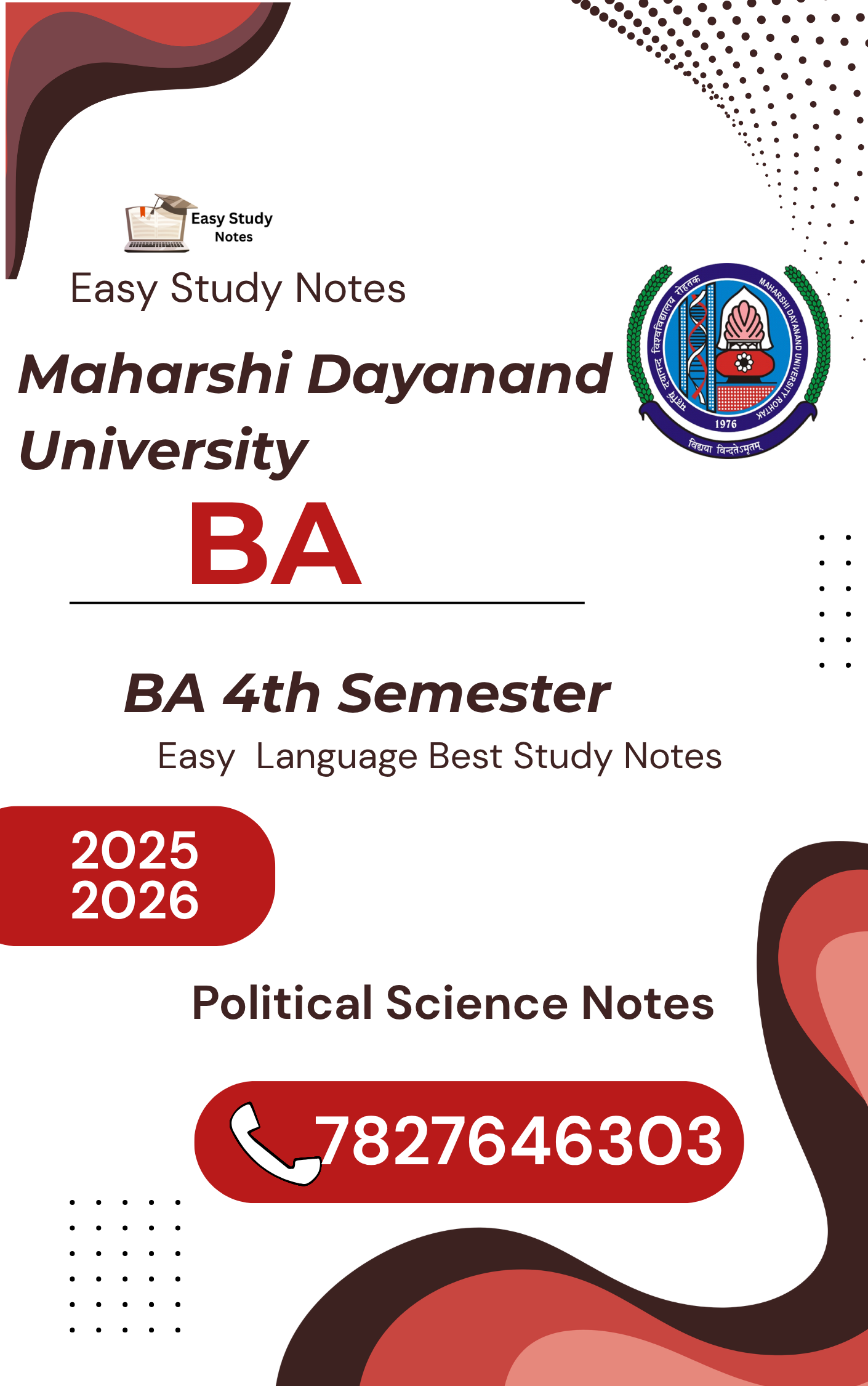 BA 4th Semester Political Science Notes