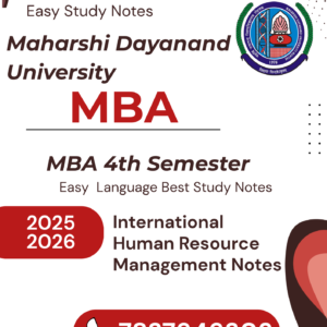 international human resource management notes