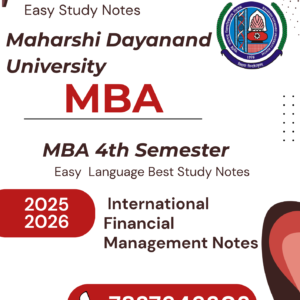 mba notes