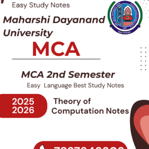 mca 2nd semester notes