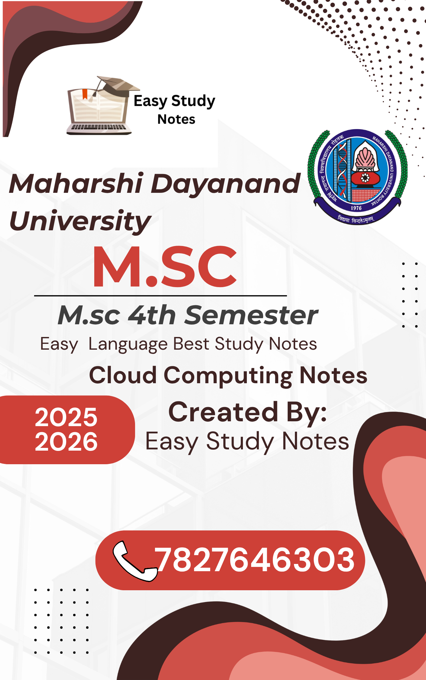 Msc 4th Semester Cloud Computing Notes