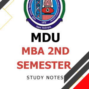MBA 2nd Semester Notes
