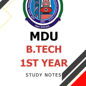 B.Tech 1st Year Notes