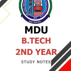 B.Tech 2nd Year Notes