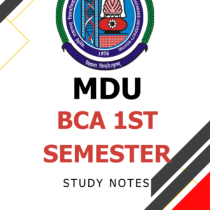 BCA 1st Semester Notes