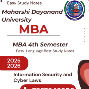 MBA Cyber Law Notes PDF