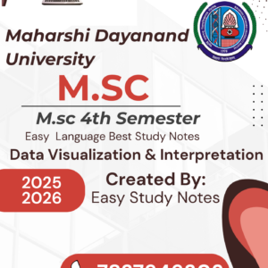 MSc Data Visualization Notes PDF